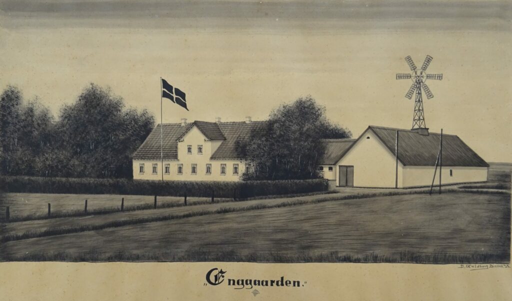 Gårdmaleri af "Enggården", Biersted